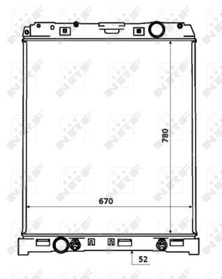 NRF 53883 Radiator, engine cooling