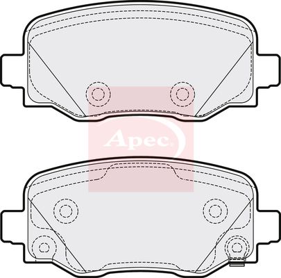APEC Brake Pad Set, disc brake PAD2069