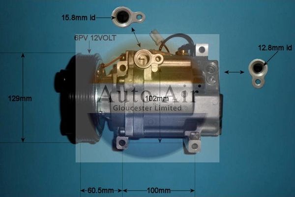 Auto Air Gloucester Compressor, air conditioning 14-0080