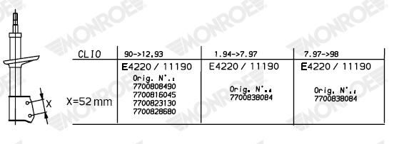 MONROE 11190 Shock Absorber
