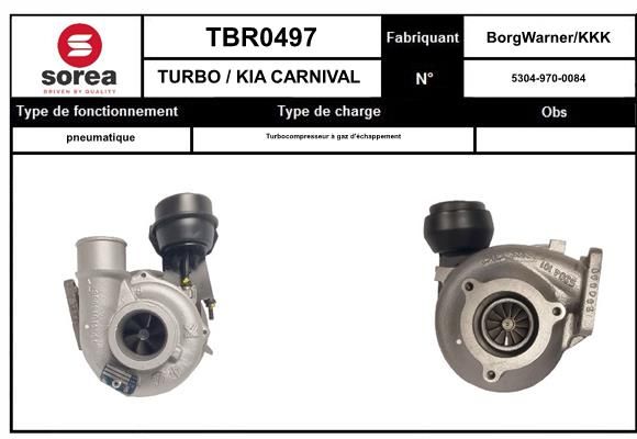 Compresor,sistem de supraalimentare TBR0496 EAI