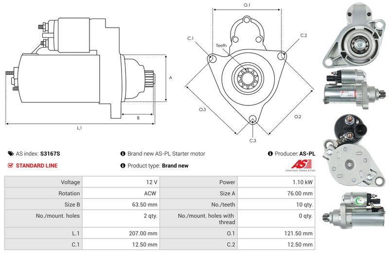 AS-PL S3167S Starter