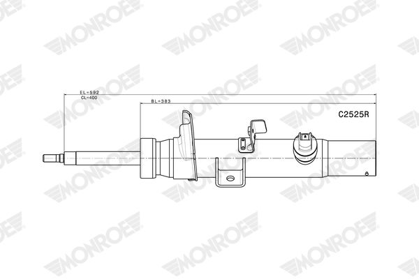 MONROE C2525R Shock Absorber