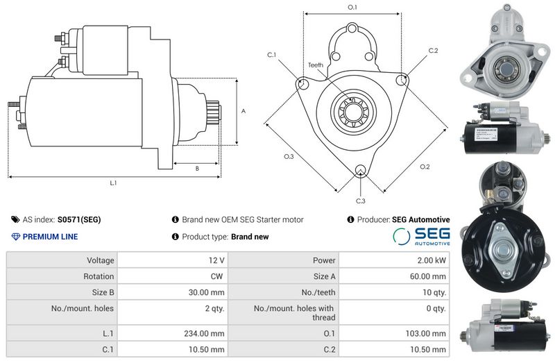AS-PL S0571(SEG) Starter
