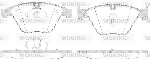 Гальмівні колодки пер. BMW 5(E60)/7(E65) 02-10 (ATE) (155,1x68,5x20,3)