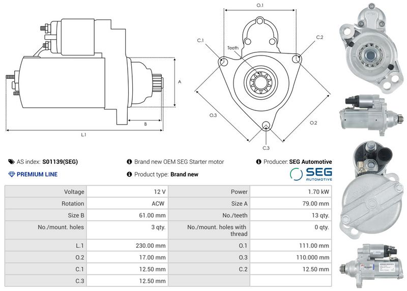 AS-PL S01139(SEG) Starter