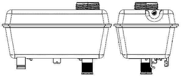 Розширювальний бачок, охолоджувальна рідина, Mahle CRT27000S