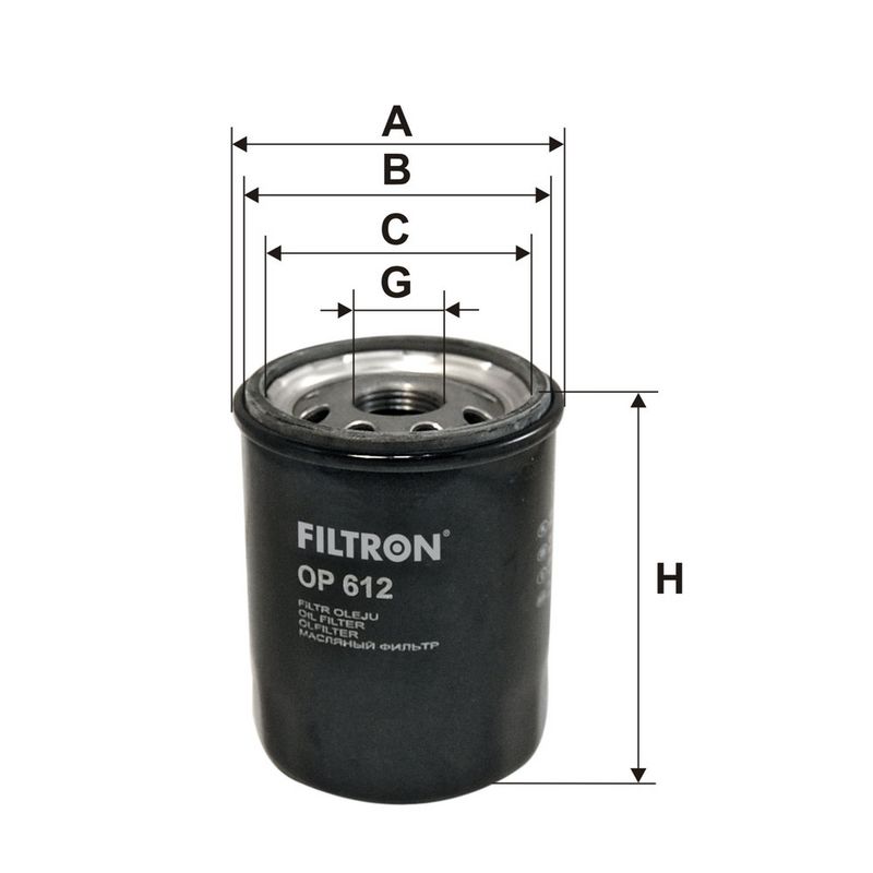 Õlifilter, FILTRON OP 612