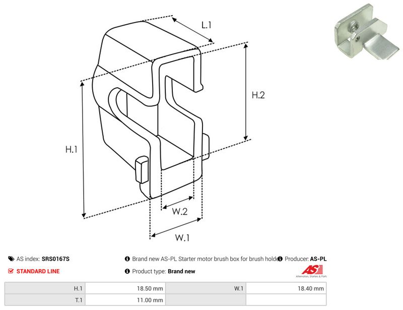 AS-PL SRS0167S Repair Kit, starter