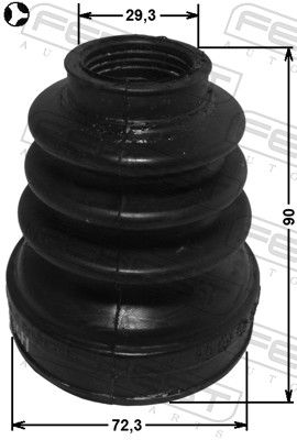 FEBEST 2415-KANIIT Bellow, drive shaft