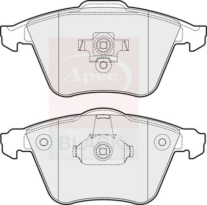 APEC Brake Pad Set, disc brake PAD1663B