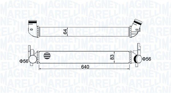 Охолоджувач наддувального повітря, Magneti Marelli 351319204410