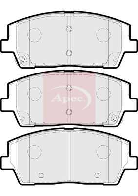 APEC Brake Pad Set, disc brake PAD2312