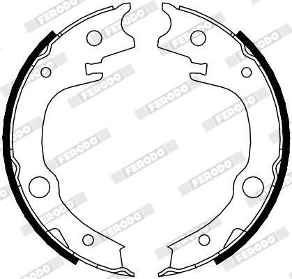 FERODO FSB4014 Brake Shoe Set, parking brake