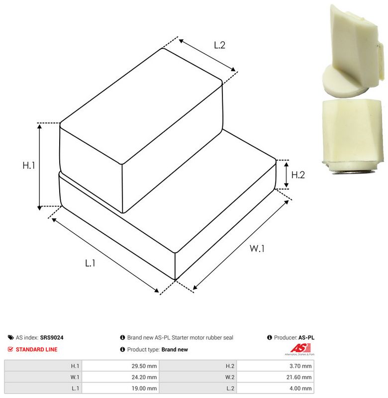 Remondikomplekt, Starter, AS-PL SRS9024