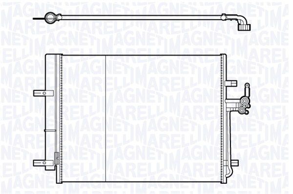 MAGNETI MARELLI kondenzátor, klíma 350203712000