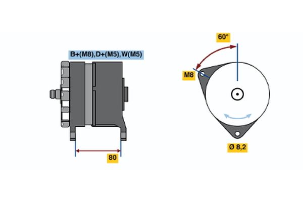 BOSCH 0120469032 Alternator