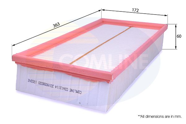 Повітряний фільтр, Comline CDW12114