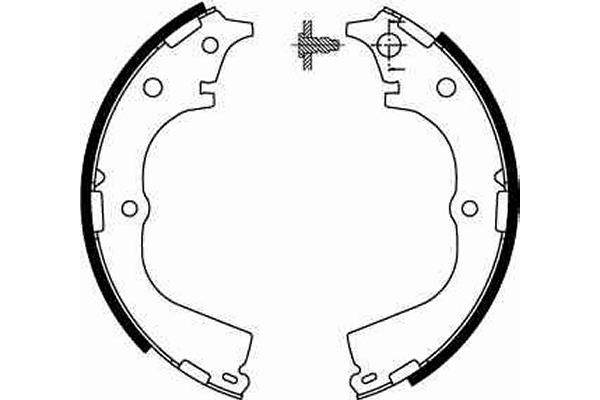 TRW GS8593 Brake Shoe Set