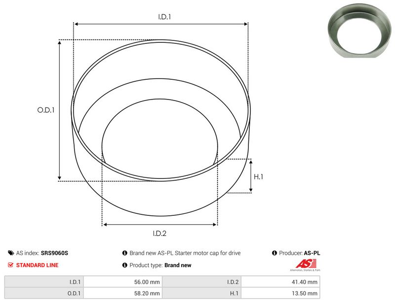 AS-PL SRS9060S Repair Kit, starter
