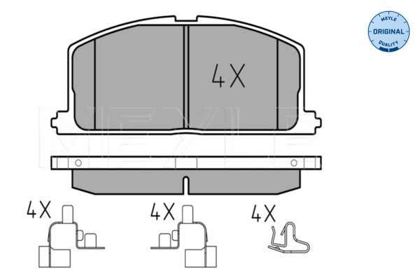 MEYLE 025 208 7015 Brake Pad Set, disc brake