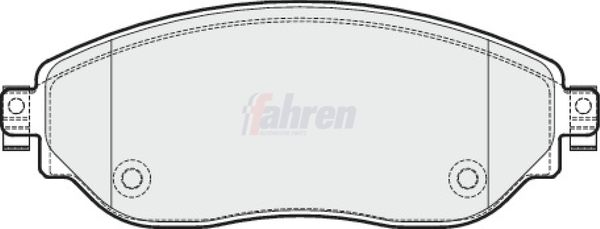 Fahren Brake Pad Set, disc brake FBP3382