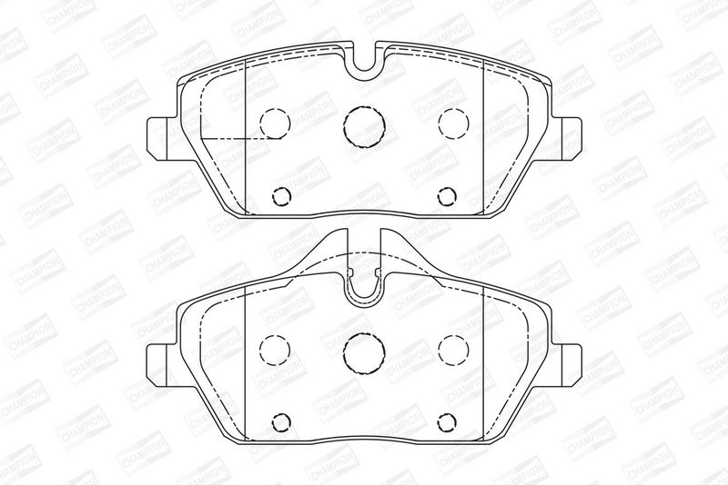 CHAMPION Plaquettes de frein à disque 573137CH