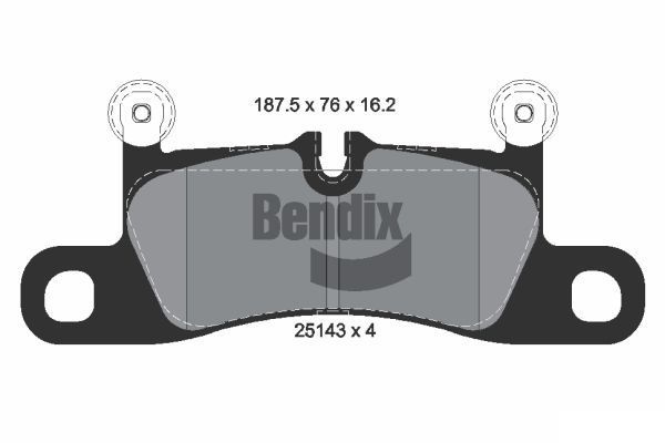 BENDIX Braking fékbetétkészlet, tárcsafék BPD2321