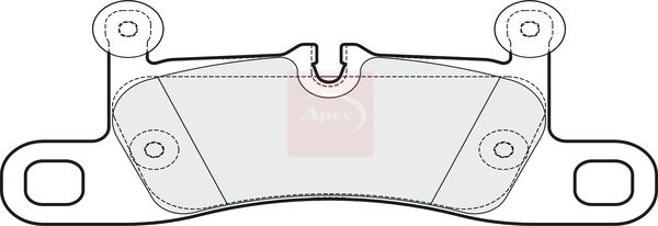 APEC Brake Pad Set, disc brake PAD2043