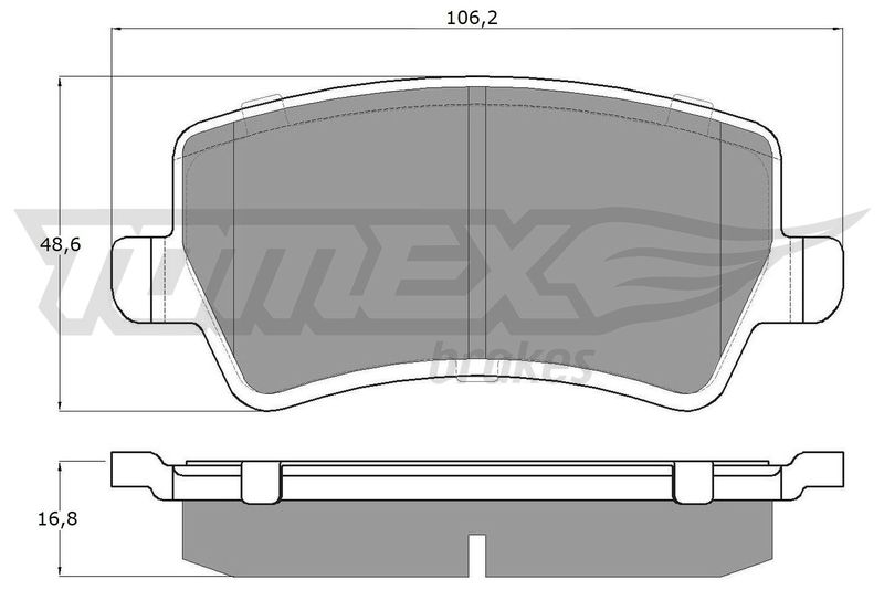 TOMEX Brakes fékbetétkészlet, tárcsafék TX 14-85