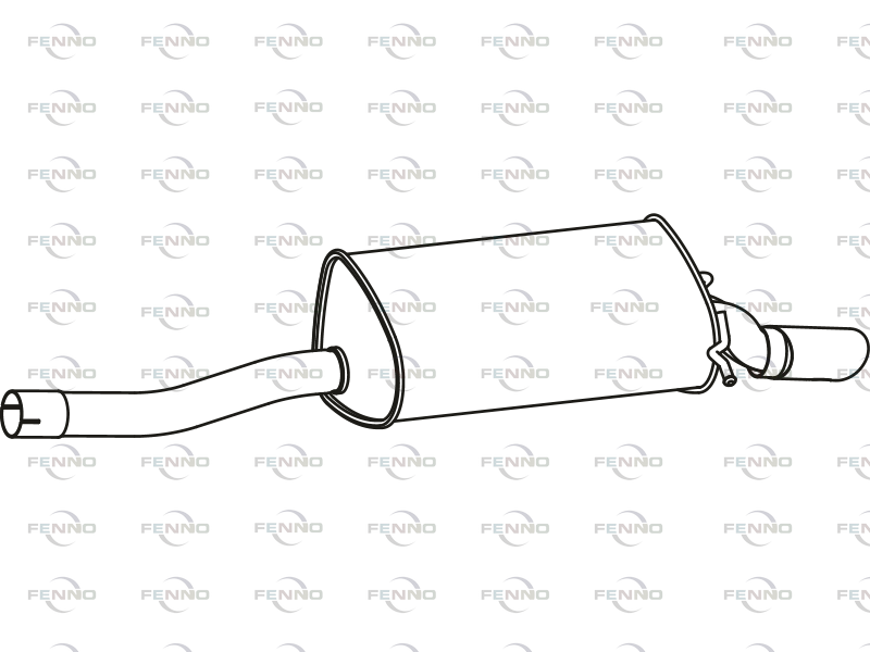 FENNO P36039 Rear Muffler
