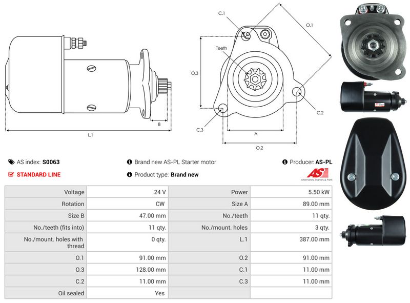 AS-PL S0063 Starter