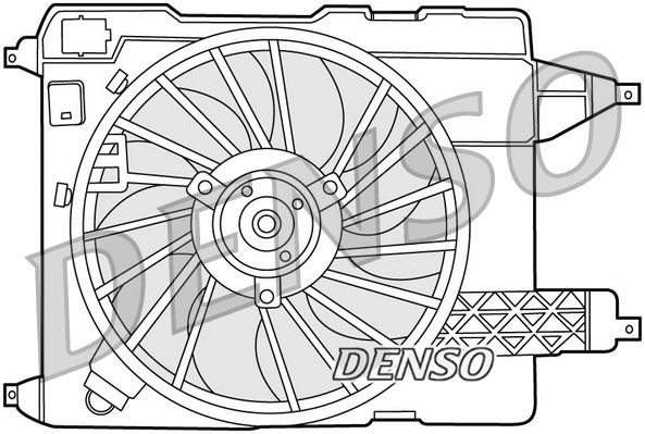 DENSO ventilátor, motorhűtés DER23002