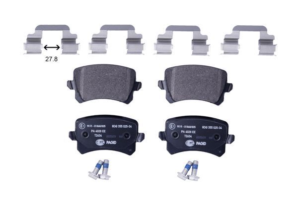 HELLA PAGID 8DB 355 025-341 Brake Pad Set, disc brake