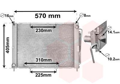 VAN WEZEL Hűtőmodul 1300M369