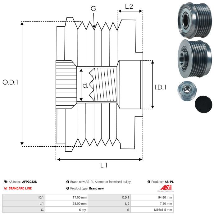Generaatori vabakäik, AS-PL AFP3032S