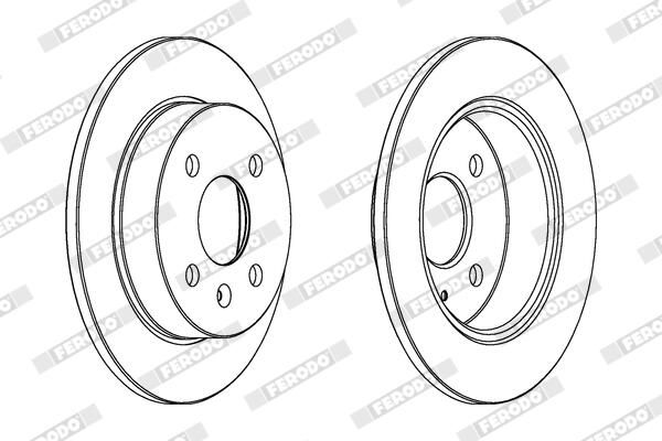 FERODO DDF1043C Brake Disc