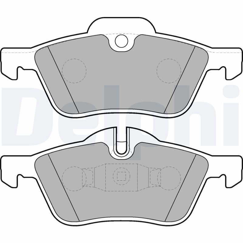 Delphi LP1657 Brake Pad Set, disc brake