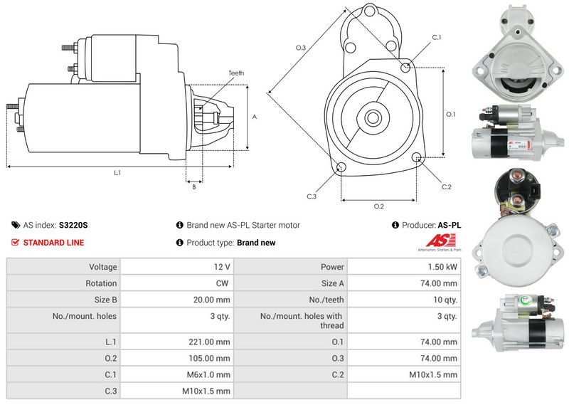 AS-PL S3220S Starter