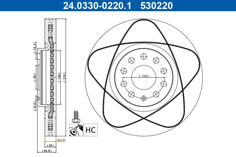 OEM код товара: 1K0 615 301 AJ