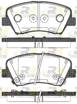 Комплект гальмівних колодок на Ceed, I30, ProCeed, Veloster