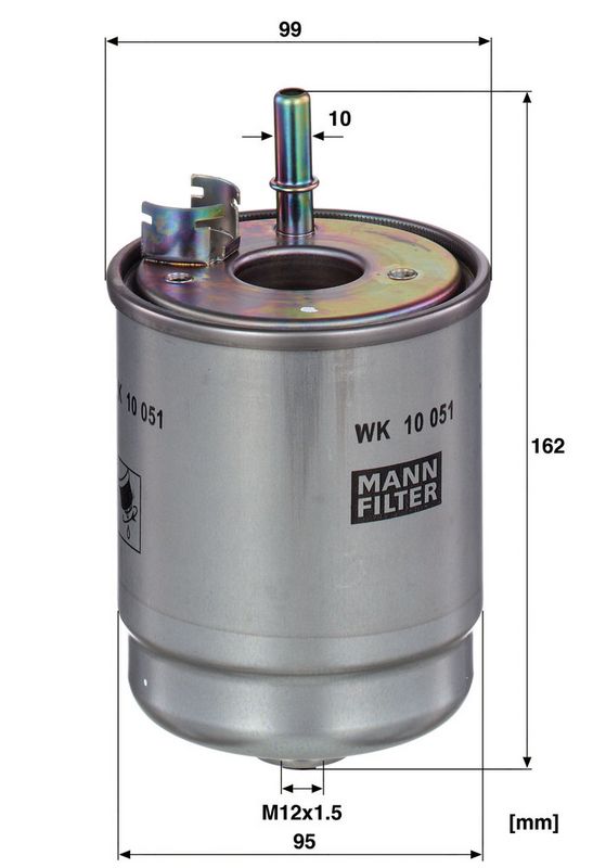Kütusefilter, MANN-FILTER WK 10 051