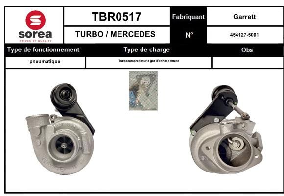 Compresor,sistem de supraalimentare TBR0516 EAI