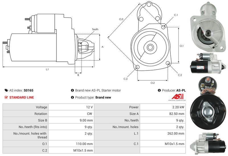 AS-PL S0165 Starter