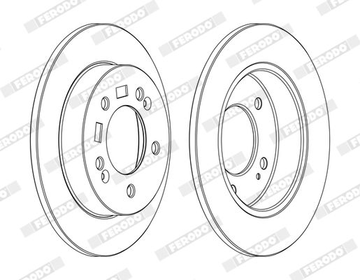 Гальмівний диск, Ferodo DDF1874C