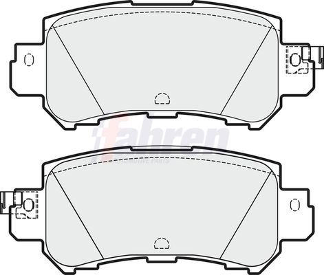 Fahren Brake Pad Set, disc brake FBP3727