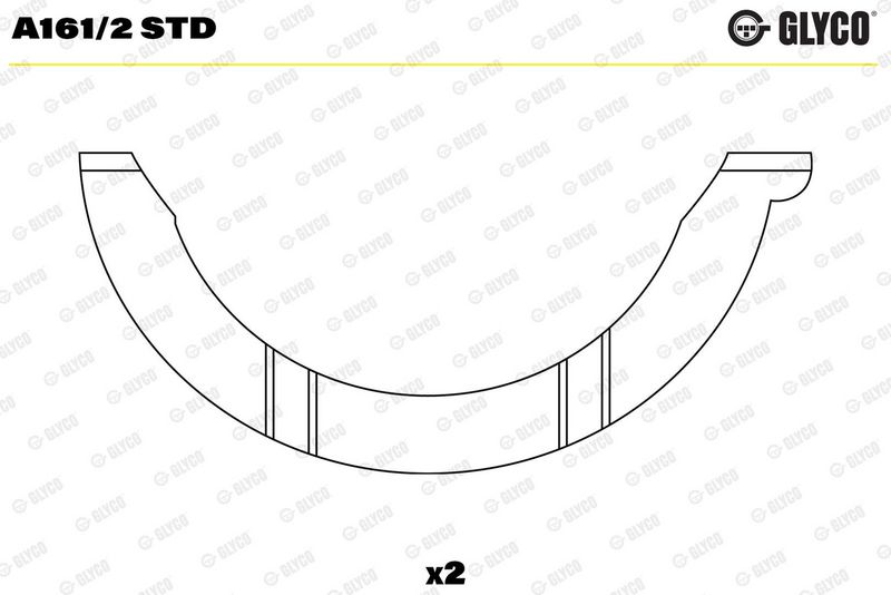 Rondelle+d'écartement+vilebrequin GLYCO A161/2 STD