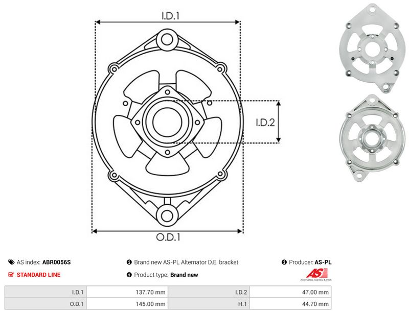 AS-PL ABR0056S Protective Cap, alternator