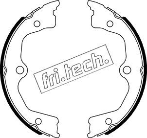 fri.tech. 1044.030 Brake Shoe Set, parking brake