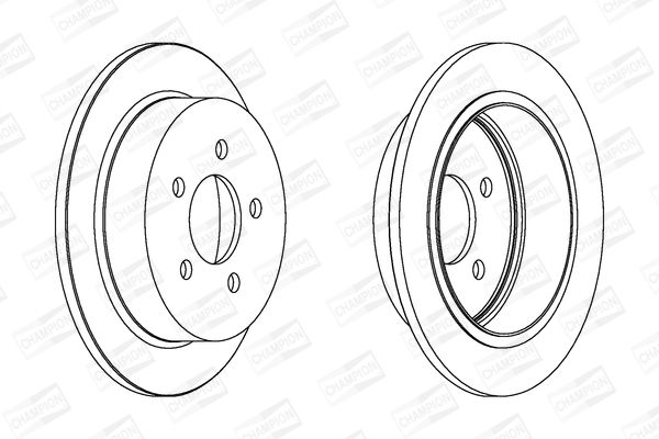 Тормозной диск CHAMPION 562880CH